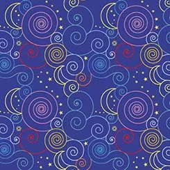 ZODIAC DREAMS - SCROLL Blue