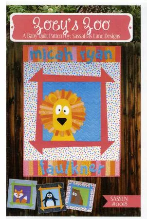 Zoey's Zoo Quilt Pattern by Sassafras Lane Designs