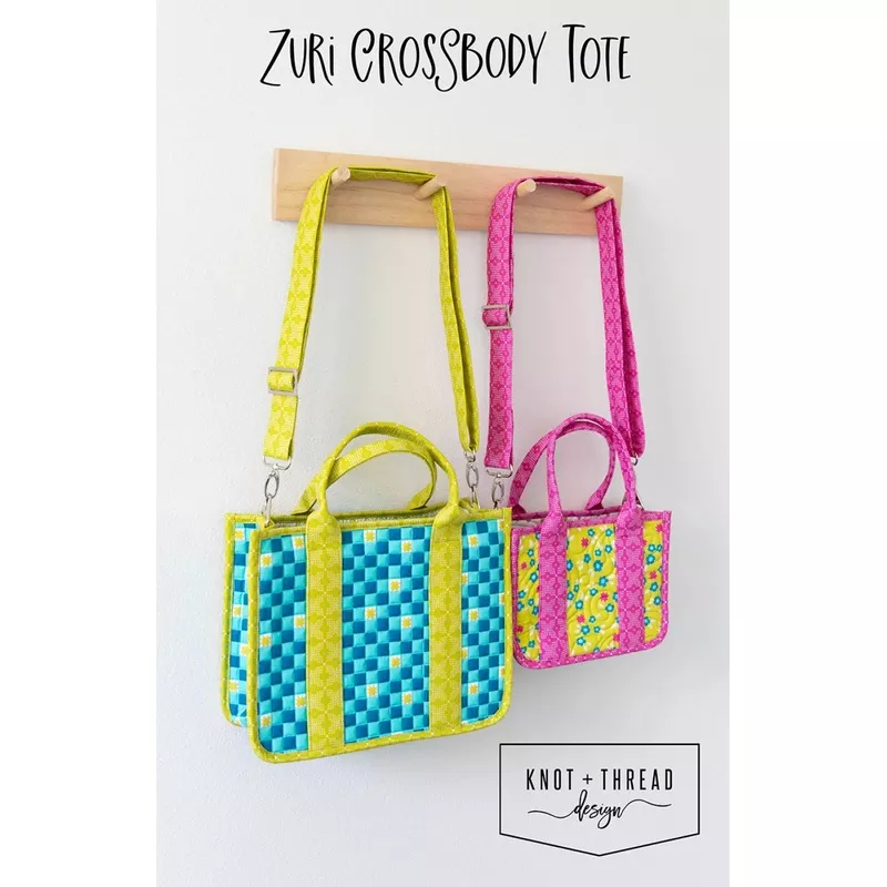 Zuri Crossbody Tote Pattern by Knot & Thread Design